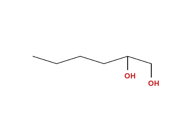 1,2-Hexandiol Strukturformel