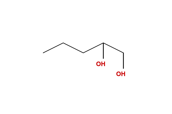 1,2-Pentandiol Strukturformel