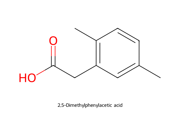 2,5-Dimethylphenylacetic acid chemical structure, CAS 13612-34-5