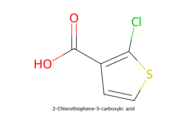 2-Chlorothiophene-5-carboxylic acid Strukturformel