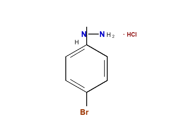 4-Bromphenylhydrazin-Hydrochlorid Strukturformel