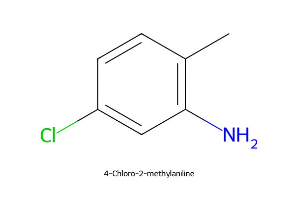 4-Chloro-2-methylaniline chemical structure, CAS 95-69-2