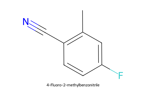 4-Fluoro-2-methylbenzonitrile Strukturformel